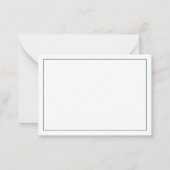 マラ名門私立校風のードダックパーソナライズされた ノートカード (裏面)