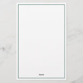 マラ名門私立校風のードダックパーソナライズされた 便箋 (裏面)