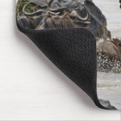 マラ川に飛び込むワイルド マウスパッド (コーナー)