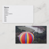 マラ川を熱気球で越える 名刺 (正面/裏面)