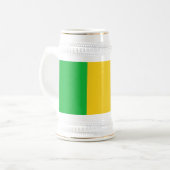 マリの国旗 ビールジョッキ (正面左)