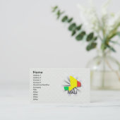 マリの旗の地図2.0 名刺 (スタンド正面)