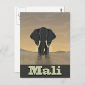 マリの風景ヴィンテージ旅行ポスター ポストカード (正面/裏面)