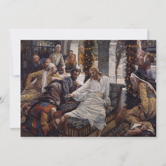 マリアがイエスの足を洗う 招待状 (正面)