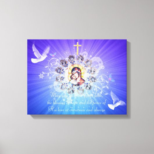 マリアとイエス キャンバスプリント (正面)