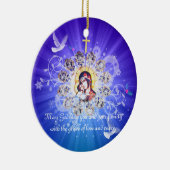 マリアとイエス セラミックオーナメント (右)