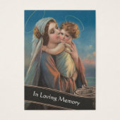 マリアとイエズスカトリック葬儀記念聖札 (正面)