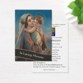 マリアとイエズスカトリック葬儀記念聖札 (デスク)