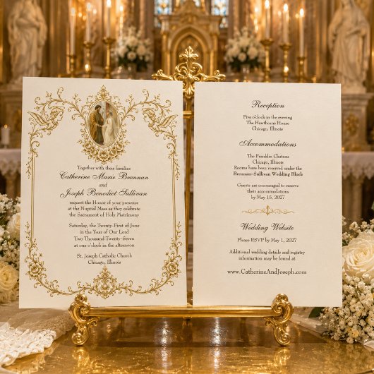 マリアとヨセフの聖婚式 招待状