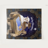 マリアとヨハネのキリストの降誕祭の背景 タペストリー (正面(横))