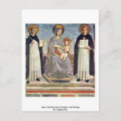 マリアと聖徒ドミニクとトーマス ポストカード (正面)