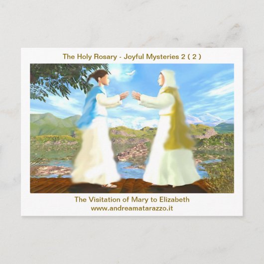 マリアのエリザベスへの訪問 ポストカード (正面)
