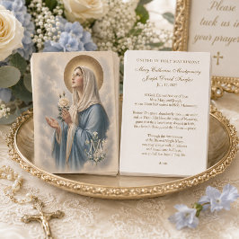 マリアのカトリック結婚式祈祷カード