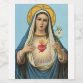 マリアのハート聖母神の母 ワインラベル (シングルラベル)