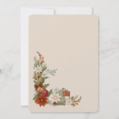 マリアの元に生まれたばかりのイエス 招待状 (裏面)