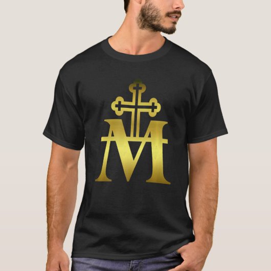 マリアの出現 カトリック マリア Tシャツ (正面)