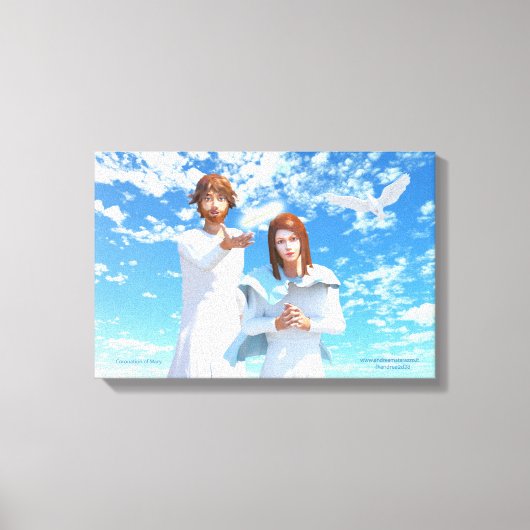 マリアの戴冠式 キャンバスプリント (正面)