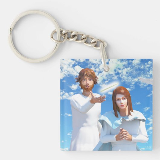 マリアの戴冠式 キーホルダー (正面)