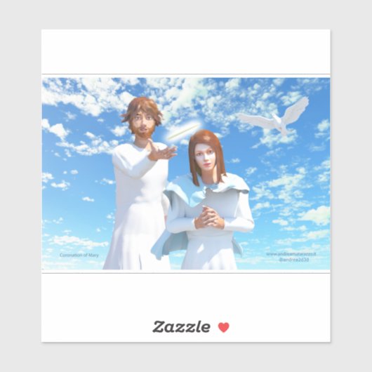 マリアの戴冠式 シール (シート)