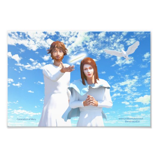 マリアの戴冠式 フォトプリント            (正面)