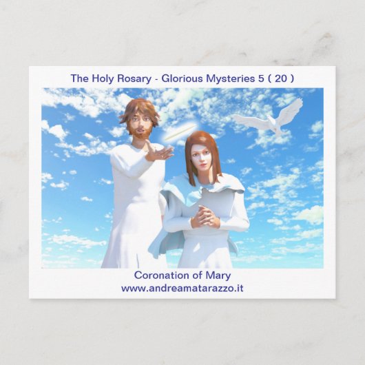 マリアの戴冠式 ポストカード (正面)