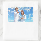 マリアの戴冠式 長方形シール (バッグ)