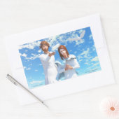 マリアの戴冠式 長方形シール (封筒)