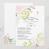 マリアの洗礼への招待状 招待状 (正面/裏面)