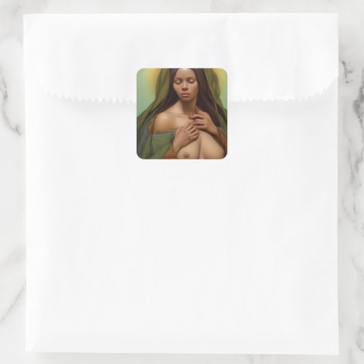 マリアの神の胸への栄光 スクエアシール (バッグ)