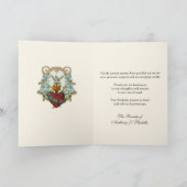 マリアへの哀悼の気持ちを表す葬儀のお礼、聖母マリア サンキューカード (内部)