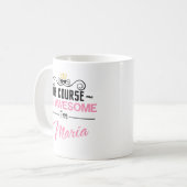 マリアもちろん素晴らし コーヒーマグカップ (正面左)