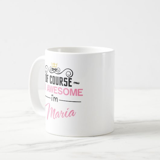 マリアもちろん素晴らし コーヒーマグカップ (正面左)