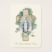 マリアを通してイエスにカトリックの祈りの言葉 (正面)