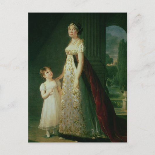 マリアカロリナボナパルテナポリ女王 ポストカード (正面)