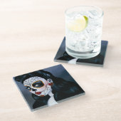 マリアシュガースカルレッドローゼス ガラスコースター (アングル)