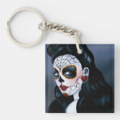 マリアシュガースカルレッドローゼス キーホルダー (正面)