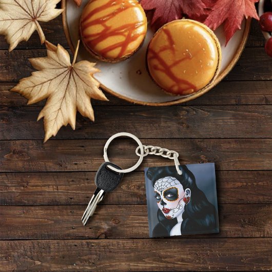 マリアシュガースカルレッドローゼス キーホルダー
