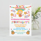 マリアチガールメクシアンフィエスタバースデーパーティー 招待状 (スタンド正面)