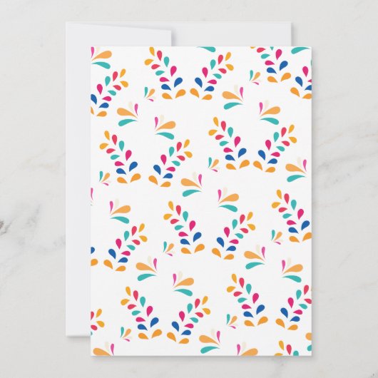 マリアチガールメクシアンフィエスタバースデーパーティー 招待状 (裏面)