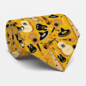 マリアチバンド漫画楽器パタンマスタード ネクタイ (ロール)