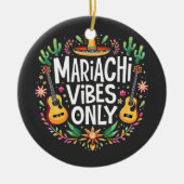 マリアチビベスオンメキシコサクソフォーン音楽愛好家 セラミックオーナメント (正面)