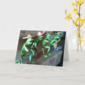 マリアチフロッグスセーハッピーバースデー カード (黄色い花)