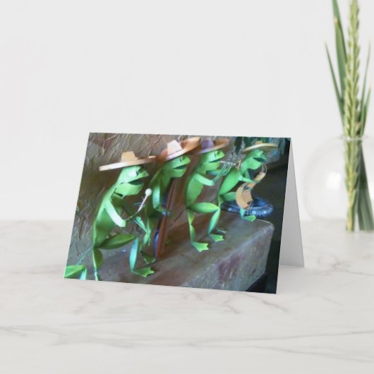 マリアチフロッグスセーハッピーバースデー カード (正面)