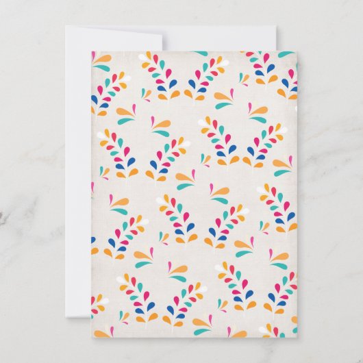 マリアチメクシアンフィエスタバースデーパーティーの招待 招待状 (裏面)