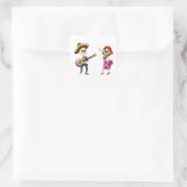 マリアチ踊り死んだ夫婦の日 スクエアシール (バッグ)