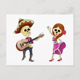 マリアチ踊り死んだ夫婦の日 ポストカード