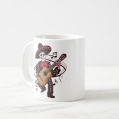 マリアチ骨格グルーヴ コーヒーマグカップ (正面左)