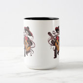 マリアチ骨格グルーヴ ツートーンマグカップ (中央)