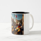 マリアチ・メキシコ：2トーンのセラミックマグカップ ツートーンマグカップ (正面右)