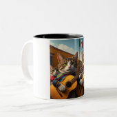 マリアチ・メキシコ：2トーンのセラミックマグカップ ツートーンマグカップ (正面左)